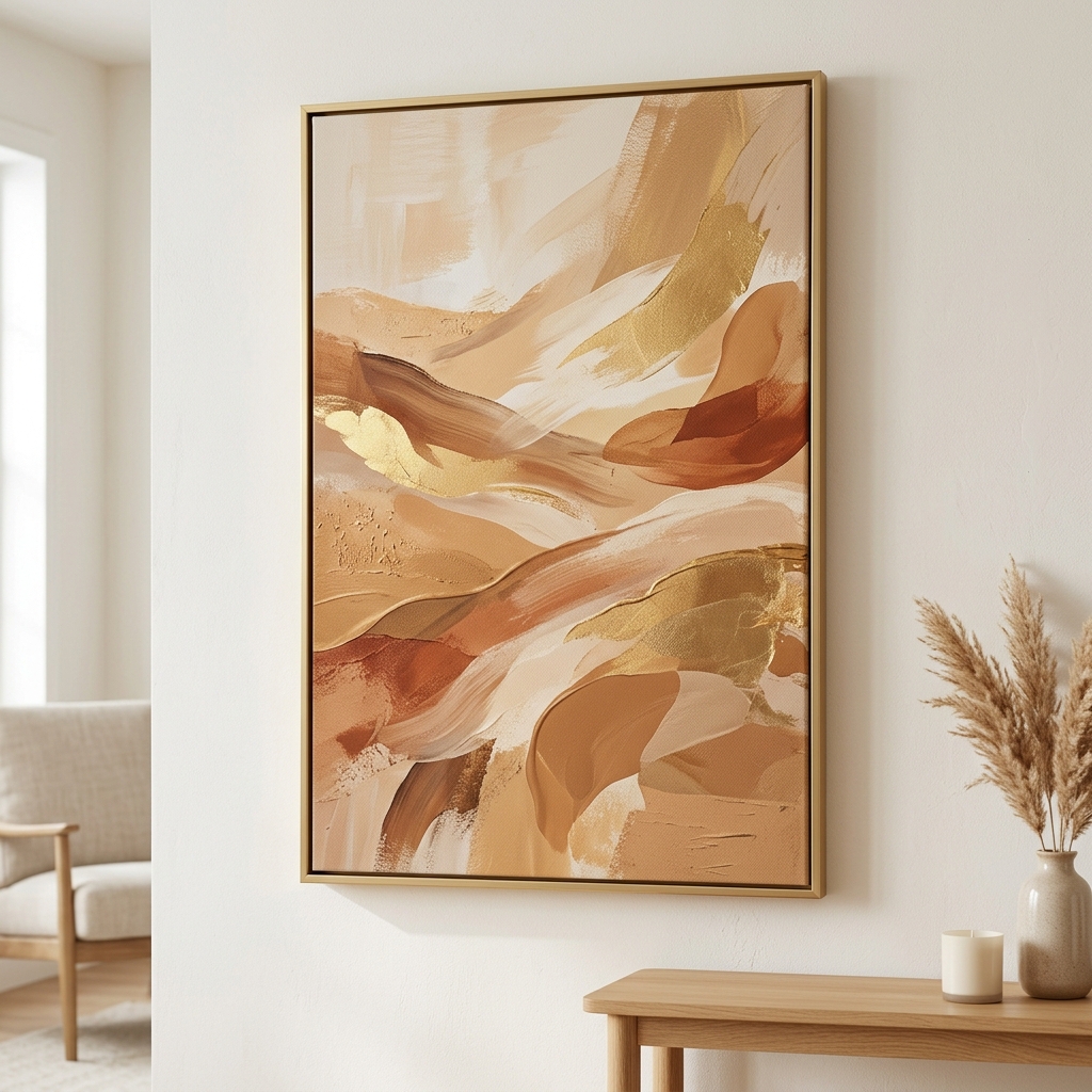 Desert Dunes Abstract Canvas